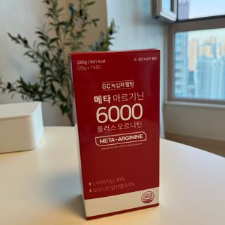 메타아르기닌 GC녹십자웰빙 메타 아르기닌 6000 플러스 오르니틴 — 5점을 준 리뷰어가 2022년 9월 올린 사용 사진