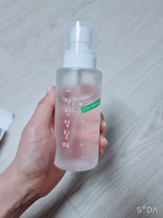 [시카앰플] 묘오한 고마진정할때 진정 스프레이 앰플 150ml — 5점을 준 리뷰어가 2021년 3월 올린 사용 사진