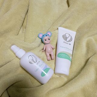 mom e 맘이 내추럴 베이비 케어 크림+바디오일 — 4점을 준 리뷰어가 2021년 1월 올린 사용 사진