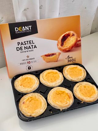 디앙뜨 포르투갈 에그타르트 오리지널 맛+패션후르츠 맛 중 택1 — 4점을 준 리뷰어가 2021년 7월 올린 사용 사진