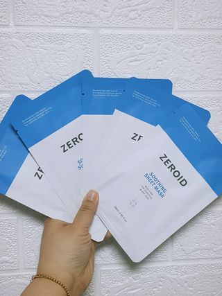 제로이드 수딩 시트 마스크 — 5점을 준 리뷰어가 2022년 4월 올린 사용 사진