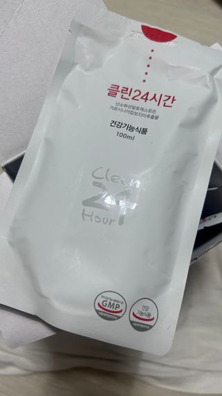 클린24시간 1BOX(5포) + 전용보틀(500ml) — 5점을 준 리뷰어가 2023년 7월 올린 사용 사진