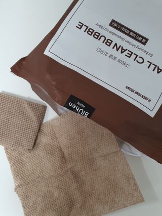 블뤼엔 일회용 수세미 — 5점을 준 리뷰어가 2021년 4월 올린 사용 사진