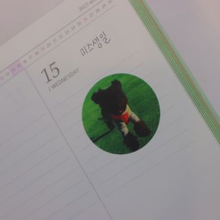 리훈 다이어리 2023년 이야기 펜 스티커 세트 그란데 6개월 하반기 — 5점을 준 리뷰어가 2023년 6월 올린 사용 사진