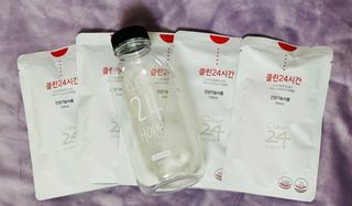 클린24시간 1BOX(5포) + 전용보틀(500ml) — 4.5점을 준 리뷰어가 2023년 7월 올린 사용 사진