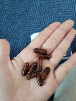 프리마인 홍삼의 강력한 에너지, 이제는 흡수율을 높인 최첨단 캡슐로 간편하게 초고속 충전하세요. — 4점을 준 리뷰어가 2023년 1월 올린 사용 사진