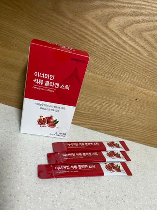 이너미인 석류 콜라겐 스틱 — 5점을 준 리뷰어가 2021년 1월 올린 사용 사진