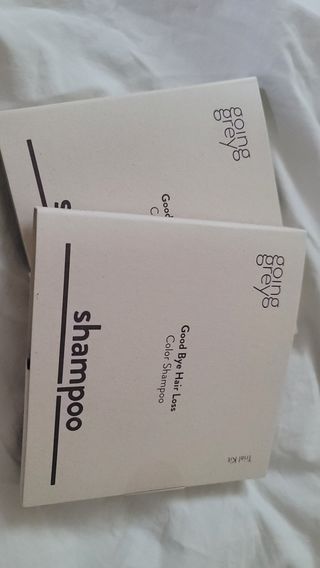[고잉그레이]굿바이 헤어로스 컬러샴푸 트라이얼키트(5ml*5개) x3 (총 75ml) — 5점을 준 리뷰어가 2022년 12월 올린 사용 사진