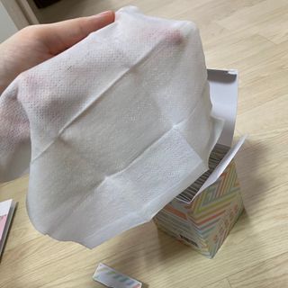 디레시피 세안이 필요없는 순한 클렌징 티슈 — 5점을 준 리뷰어가 2021년 1월 올린 사용 사진