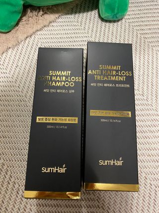 썸헤어 / SUMHAIR 썸헤어  써밋 안티 헤어로스 샴푸+트리트먼트 — 5점을 준 리뷰어가 2021년 6월 올린 사용 사진