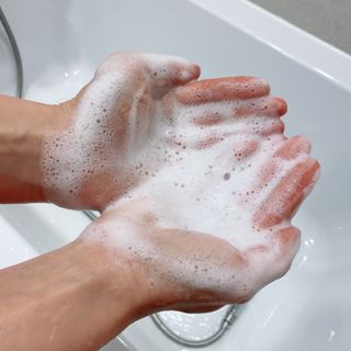 더마힐 헤어 컨디셔닝 샴푸 릴렉스 500ml — 5점을 준 리뷰어가 2021년 3월 올린 사용 사진