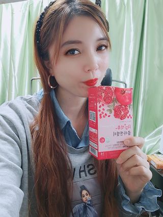 함초록 Rg+ 석류콜라겐젤리 — 5점을 준 리뷰어가 2021년 3월 올린 사용 사진