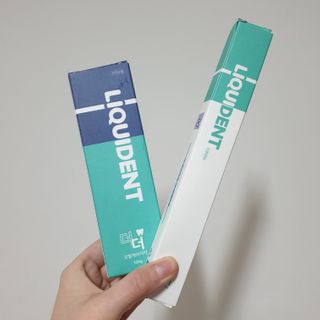 리퀴덴트 오랄케어 온가족용 리퀴덴트 더더 오랄케어 무불소 치약 + 임상시험완료 이중 미세 엠보싱 칫솔 올데이세트 — 5점을 준 리뷰어가 2021년 1월 올린 사용 사진