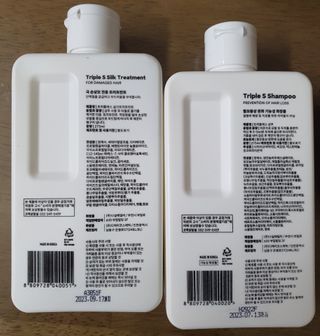 트리플에스 탈모 샴푸 275ml + 실크 트리트먼트 275ml — 5점을 준 리뷰어가 2021년 2월 올린 사용 사진