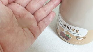 [과일나라] 피부가 마시는 커피우유 바디클렌저&바디로션 — 4점을 준 리뷰어가 2022년 3월 올린 사용 사진