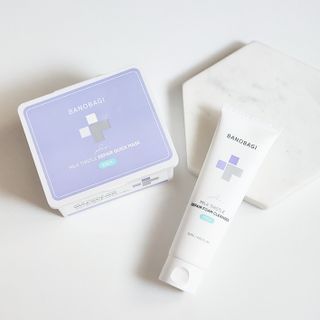 바노바기 코스메틱 바노바기 밀크씨슬 리페어 시카 폼 클렌저 플러스 120ml + 퀵 마스크 플러스 30매 — 5점을 준 리뷰어가 2023년 8월 올린 사용 사진