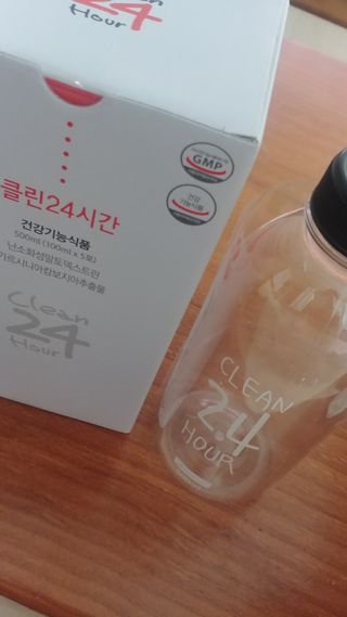 클린24시간 1BOX(5포) + 전용보틀(500ml) — 5점을 준 리뷰어가 2023년 1월 올린 사용 사진