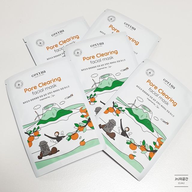 [세뚜아] 포어 클리어링 마스크 Cettua Pore Clearing facial mask 5매 리뷰 사진