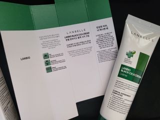 랑벨 랑바이오 블랙 시카 크림 50ml(블랙비 프로폴리스, 시카 4종, 판테놀 10 함유) — 4점을 준 리뷰어가 2022년 7월 올린 사용 사진