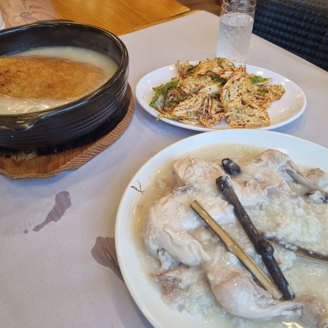 [장수촌 의왕청계점] 누룽지 닭백숙 2인. 리뷰 사진