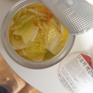 셰프애찬 단호박 백김치 1kg — 5점을 준 리뷰어가 2022년 10월 올린 사용 사진