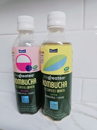 더그레잇티 콤부차 [매일유업] 더그레잇티 44kcal 콤부차 300ml *12개입 (오리지널 6개+베리리치 6개) — 5점을 준 리뷰어가 2023년 7월 올린 사용 사진