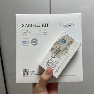 [유니자르] COSDIY  샘플 키트 + 엘라스틴 저분자 콜라겐 파우더 — 5점을 준 리뷰어가 2021년 11월 올린 사용 사진