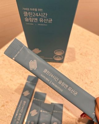 클린24시간 슬림앤유산균 1박스 (3.5g X 15포) — 4점을 준 리뷰어가 2022년 10월 올린 사용 사진