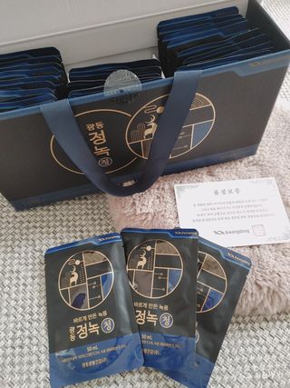 [광동생활건강] 광동정녹청 30포 — 5점을 준 리뷰어가 2021년 10월 올린 사용 사진