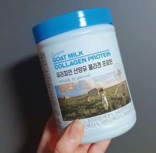 메이준뉴트리 유러피언 산양유 콜라겐 프로틴 — 5점을 준 리뷰어가 2021년 5월 올린 사용 사진