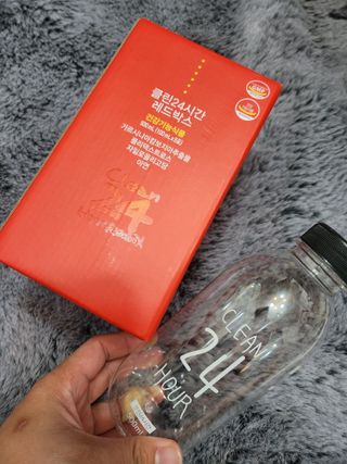 클린24시간 레드박스 1BOX(5포) + 전용보틀(500ml) — 5점을 준 리뷰어가 2024년 1월 올린 사용 사진