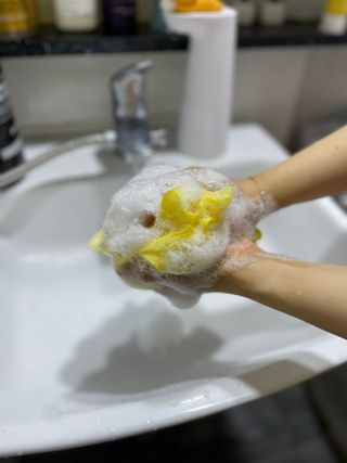벨먼 내추럴스파 수분광채 스크럽 바디워시 600ml 5종 — 5점을 준 리뷰어가 2022년 5월 올린 사용 사진