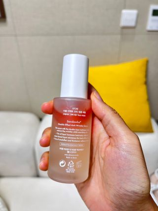 산다화 더블 이펙트 안티 링클 세럼 50ml — 3점을 준 리뷰어가 2023년 11월 올린 사용 사진