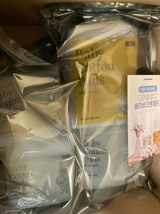 디어엘로디 프리미엄 유기농 유아 솜티슈 40매 3Pack +60매 1Pack 혼합형 — 5점을 준 리뷰어가 2021년 4월 올린 사용 사진