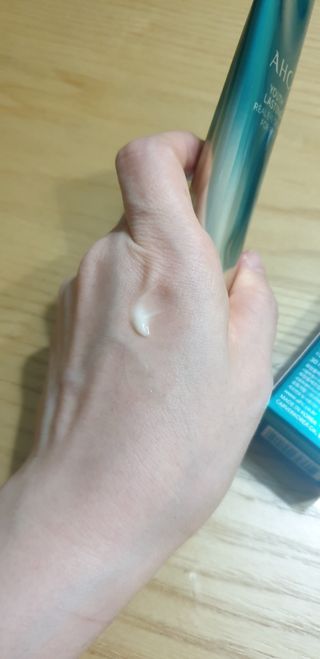 [NEW 탄력유턴 아이크림] AHC 유스 래스팅 리얼 아이크림 포 페이스 — 5점을 준 리뷰어가 2021년 1월 올린 사용 사진