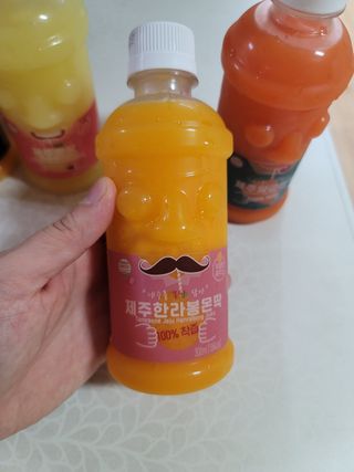 탐라원 제주의 맛, 몬딱주스 4종세트 - 한라봉몬딱주스, 천혜향몬딱주스, 청귤에이드, 당근몬딱주스 — 5점을 준 리뷰어가 2021년 7월 올린 사용 사진