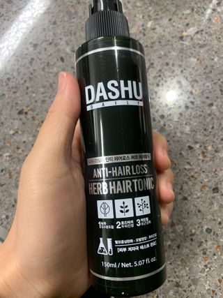 다슈코리아 다슈 데일리 안티 헤어로스 허브 헤어토닉 150ml — 5점을 준 리뷰어가 2021년 2월 올린 사용 사진