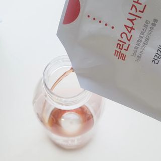 클린24시간 1BOX(5포) + 전용보틀(500ml) — 5점을 준 리뷰어가 2023년 7월 올린 사용 사진