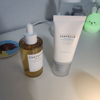[스킨1004] 마다가스카르 센텔라 히알루-시카 워터핏 선세럼 50ml — 5점을 준 리뷰어가 2024년 5월 올린 사용 사진