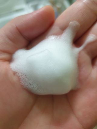 [바이로담] 저자극 약산성버블 폼 폼클렌징 150ml — 4점을 준 리뷰어가 2021년 3월 올린 사용 사진