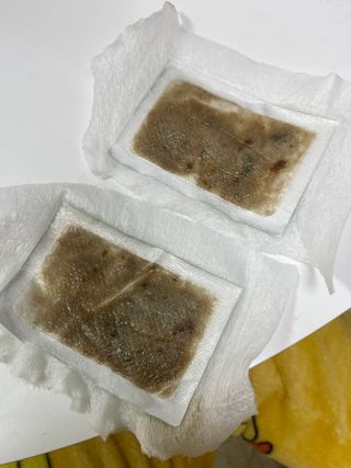 [레제르] 아로마 수액패치 발패치 10매입 - 라벤더향/유칼립투스향/대나무향 — 4점을 준 리뷰어가 2022년 3월 올린 사용 사진
