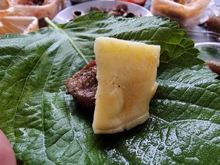 앙투어솔레 아일랜드 구워먹는 치즈 100 자연 치즈 와인안주 300g(100g x 3팩) — 5점을 준 리뷰어가 2022년 7월 올린 사용 사진