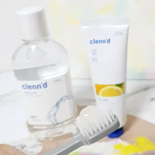주식회사 클린디 [클린디]🌿민트향으로 상쾌하게, 단짝가글 + 맞춤 칫솔 + 치약 세트🦷 — 5점을 준 리뷰어가 2022년 1월 올린 사용 사진