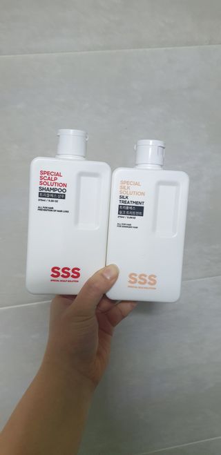 트리플에스 탈모 샴푸 275ml + 실크 트리트먼트 275ml — 5점을 준 리뷰어가 2021년 2월 올린 사용 사진