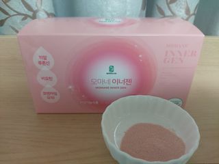 [모마네] 이너뷰티 히알루론산 비오틴 코큐텐 저분자피쉬콜라겐 - 3 g 30포 ★석류맛 — 4점을 준 리뷰어가 2021년 12월 올린 사용 사진