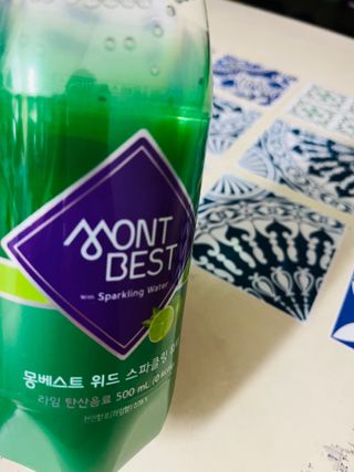 몽베스트 Montbest with Sparkling water Lime20병 — 4.5점을 준 리뷰어가 2021년 10월 올린 사용 사진