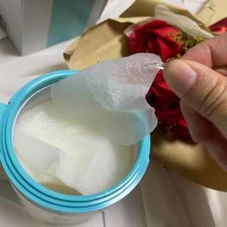 리더스코스메틱 리더스 카밍 바이오틱스 퀵 수딩 패드 — 5점을 준 리뷰어가 2022년 4월 올린 사용 사진