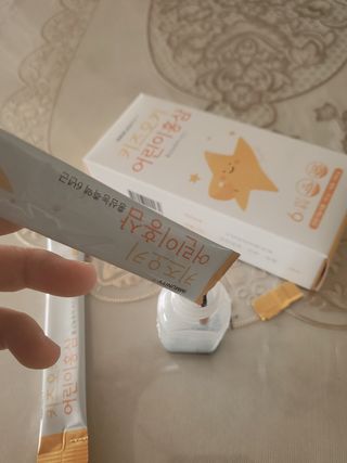 [이뮤니티플러스]우리아이 면역오키, 건강오키 _ 키즈오키 어린이홍삼 10포 1box — 4점을 준 리뷰어가 2022년 2월 올린 사용 사진
