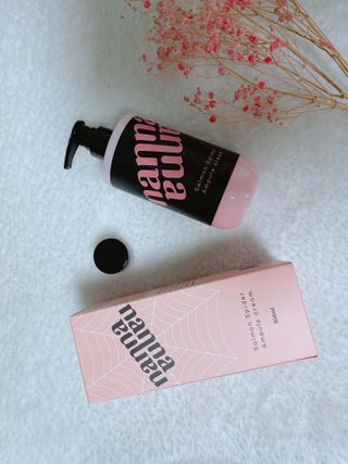 난나 살몬 스파이더 검버섯 미백 톤업 화이트닝 연어 앰플 크림 300ml 대용량 — 5점을 준 리뷰어가 2022년 8월 올린 사용 사진
