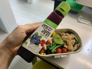 [풀무원] 리얼 과일  저지방 드레싱 240g 3종 — 5점을 준 리뷰어가 2021년 3월 올린 사용 사진